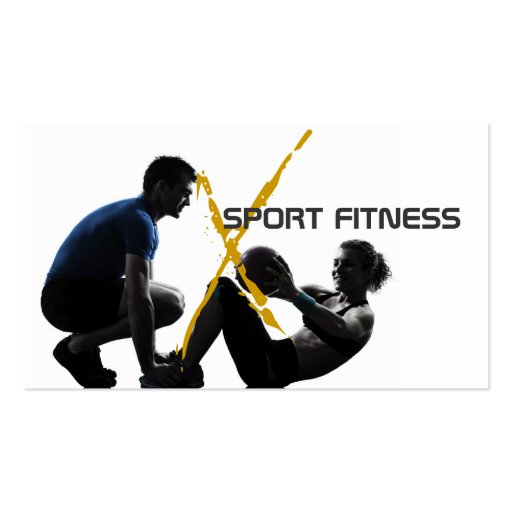 Personal Trainer, Fitness Business Card (front side)