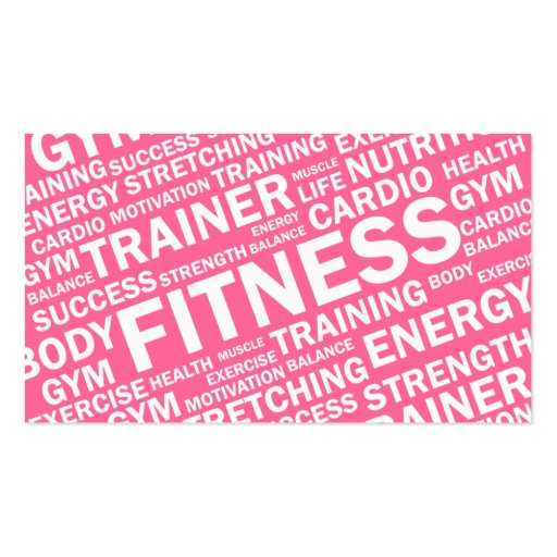 Personal Trainer & Fitness Business Card