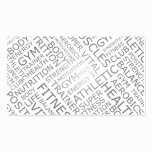 Personal Trainer or Fitness Center Business Card business cards