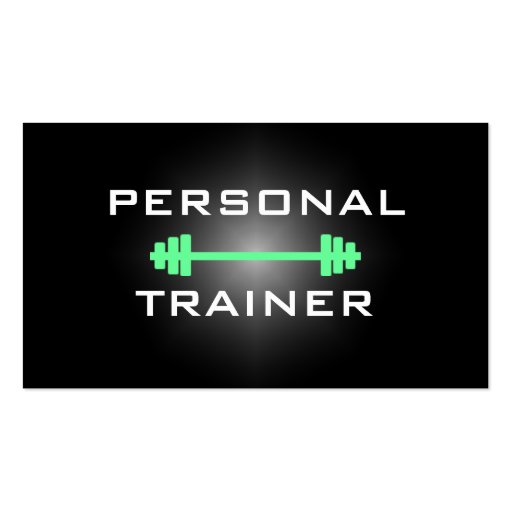Personal Trainer or Fitness Center Business Card (front side)