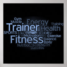 Personal Trainer or Fitness Center Poster