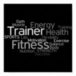 Personal Trainer or Fitness Center Poster posters