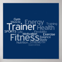 Personal Trainer or Fitness Center Poster