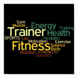 Personal Trainer or Fitness Center Poster posters