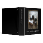 Personal Trainer or Fitness Dumbells Towel &amp; Water 3 Ring Binder