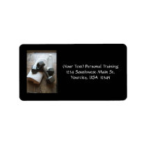Personal Trainer or Fitness Dumbells Towel & Water Custom Address Labels