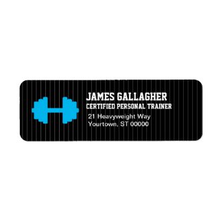 Personal Trainer Return Address Label label
