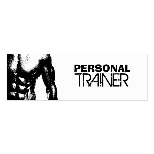 Personal Trainer Skinny Business Cards (front side)