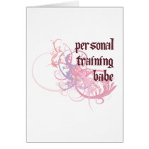 Personal Training Babe Greeting Card