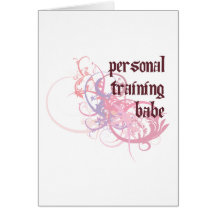 Personal Training Babe Greeting Card