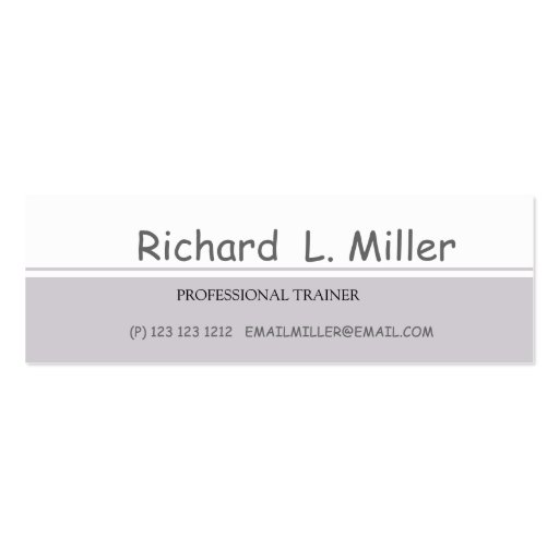 Personal Training Business Card Templates (front side)