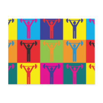 Personal Training Pop Art Post Cards