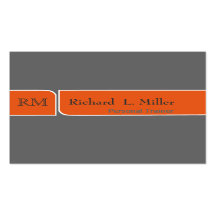 Personal Unique Trendy   Red and Gray Business Card Templates