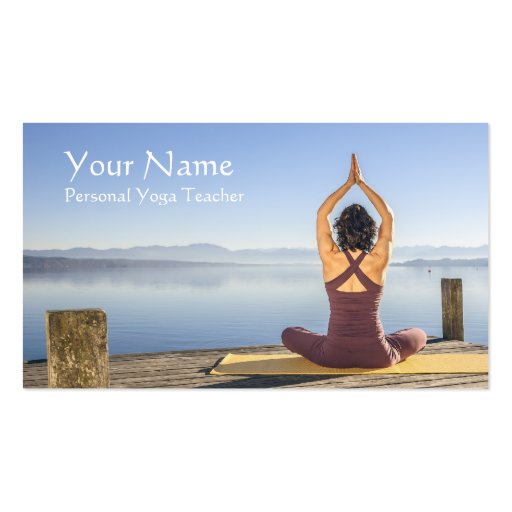 Personal Yoga Teacher Business Card Template Zazzle