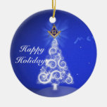 Personalice el emblema masónico adorno de navidad
