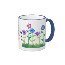 Personalisable 'Flower Power' Coffee Mug
