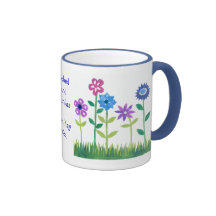 Personalisable 'Flower Power' Wedding Mug