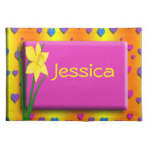 Personalised Daffodil Placemat placemats