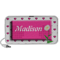 Personalised Daisy Hearts Doodle Speaker speakers