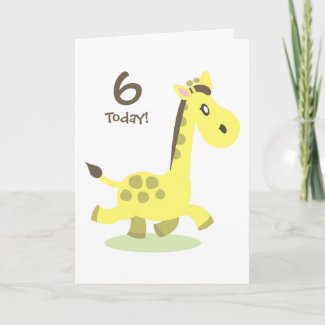Personalized Giraffe Card