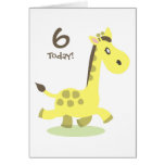 Personalised Giraffe Birthday Card