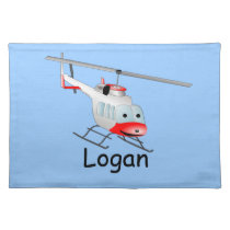 Personalised Helicopter American MoJo Placemat placemats