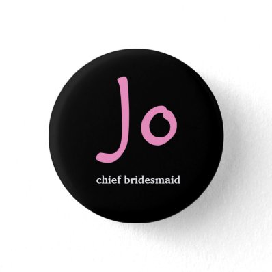 Personalised hens night button