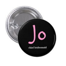 Personalised hens night button