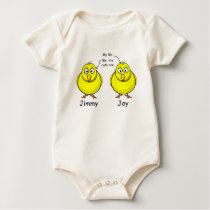 Personalised Onesies Yes-We Are Twins-Chicks t-shirts