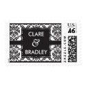 PERSONALISED :: stamp :: damask - black 2