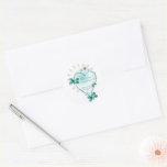 Personalised Wedding Envelope Seal/Sticker Heart