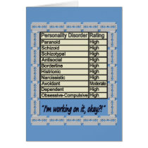 Personality Disorder 2 cards by ThePoisonApple Personality Disorder 2 cards
