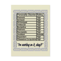 Personality Disorder 2 postcards by ThePoisonApple Personality Disorder 2 postcards