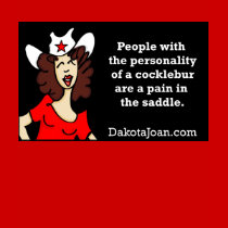 personality of a cocklebur t-shirts