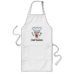 Personalizable apron for men with funny chef image