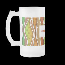 Personalizable AUTUMN STRIPES FROSTED GLASS - MUGS mugs