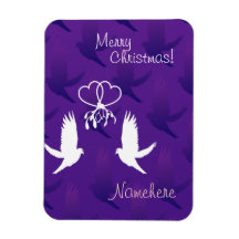 Personalizable: Beso de las palomas Imanes Rectangulares