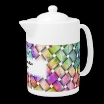 Personalizable BRIGHT WEAVE TEAPOTS teapots