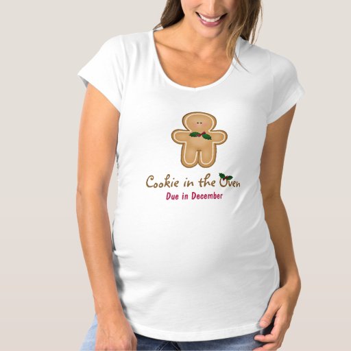 Personalizable Cookie in the Oven Due Date Maternity T-Shirt