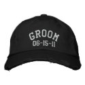 Personalizable Groom Embroidered Hat embroideredhat