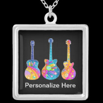 Personalizable GUITARS NECKLACE necklaces