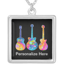 Personalizable GUITARS NECKLACE