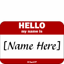 Personalizable Hello My Name Is... (Red) t-shirts by Name_Gear Personalizable Hello My Name Is... (Red) t-shirts