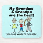 Personalizable Mousepad del muchacho y de los abue Alfombrillas De Ratones