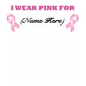 Personalizable Pink Ribbon T-Shirt