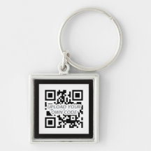 Personalizable QR Code Keychain - Find your keys!