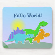 Personalizado Mousepad de Dinos de tres dibujos an Alfombrillas De Ratón