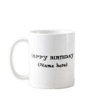 Personalize 40 BIRTHDAY mugs