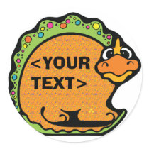 Personalize a Dinosaur, <YOUR TEXT> stickers by customize_it Personalize a Dinosaur, <YOUR TEXT> stickers