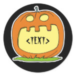 Personalize a Jack-O-Lantern, <TEXT> stickers